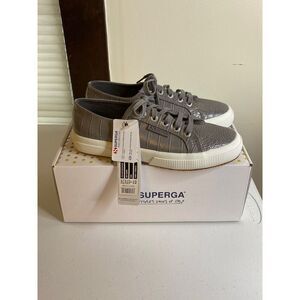 Superga Grey Croco 2750‎ Cotu Italian Sneakers